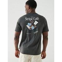 Adidas Sportswear Men'S Coffee Cafe Donut Box Graphic T-Shirt - Grey