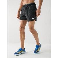 Adidas Mens Running Breezy 7 Inch Shorts - Black