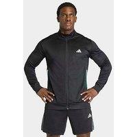Adidas Mens Training 3 Stripe Tracktop - Black