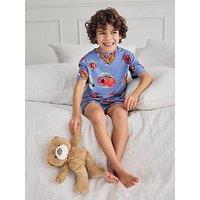 Chelsea Peers Kids Fruit Print Shorty Pyjamas - Blue
