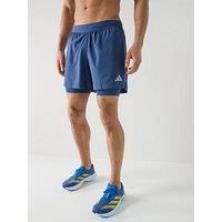 Adidas Mens Running Adi365 Essentials 7 Inch Shorts - Indigo