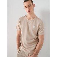 Adidas Originals Men'S Trefoil Essentials Waffle T-Shirt - Beige