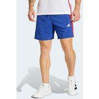 Adidas Mens Training 3 Stripe Woven Short - Navy