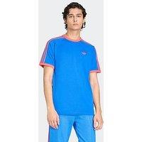 Adidas Originals Men'S 3-Stripe T-Shirt - Blue/Red