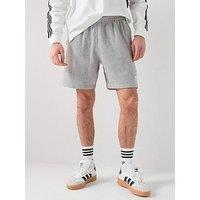 Adidas Originals Men'S Trefoil Essentials 7 Inch Fleece Shorts - Grey