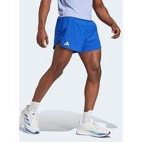 Adidas Mens Running Adizero Essentials Split Shorts - Blue