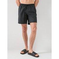 Adidas Originals Men'S Adicolor 8-Inch Swim Shorts - Black
