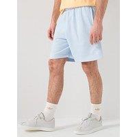 Adidas Originals Men'S Trefoil Essentials 7 Inch Fleece Shorts - Blue
