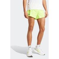 Adidas Mens Running Adizero Essential Shorts - Bright Green