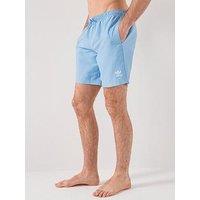 Adidas Originals Men'S Adicolor 8-Inch Swim Shorts - Blue