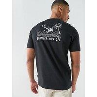 Adidas Sportswear Men'S Summer Slides Sport Graphic T-Shirt - Black