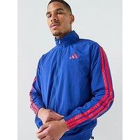 Adidas Sportswear Men'S Essentials 3 Stripes Woven Tracksuit Top - Blue