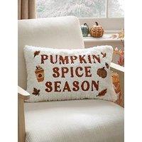 The Very Collection Pumpkin Spice Faux Fur Cushion