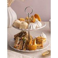 Price & Kensington Luxe 2 Tier Cake Stand White