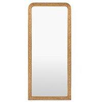 Gallery Direct Romana Leaner Mirror Gold 750X30X1700Mm