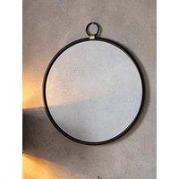 Gallery Direct Bayswater Black Round Mirror 610X700Mm