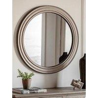 Gallery Direct Shoreline Round Mirror Grey 800X30X800Mm