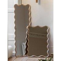 Gallery Direct Wiggle Leaner Mirror Oak 500X30X1500Mm