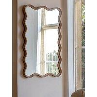 Gallery Direct Wiggle Mirror Oak 600X30X900Mm