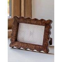Gallery Direct 4X6 Mango Wood Scallop Photo Frame