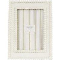 Gallery Direct 4X6 Beaded Photo Frame White