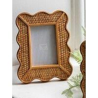 Gallery Direct Natural Rattan Photo Frame 28X20Cm 5X7