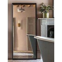 Gallery Direct Ashbury Leaner Mirror Black 1500X60X650Mm