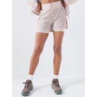 Adidas Terrex Womens Trail Running 2In1 Printed Shorts - Beige