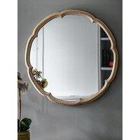 Gallery Direct Florentine Round Mirror Champagne 700X42X700Mm
