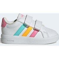 Adidas Sportswear Infant Girls Grand Court 3.0 Trainers- White