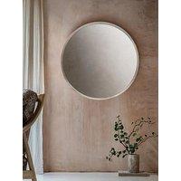 Gallery Direct Helsinki Round Mirror Washed Oak 800X58X800Mm