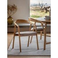 Gallery Direct Set Of 2 Madrid Upholstered Dining Chairs