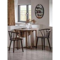 Gallery Direct Craft Folding Dining Table Smoked
