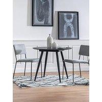 Gallery Direct Astley Round Dining Table Black
