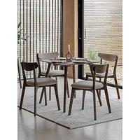 Gallery Direct Hatfield Square Dining Table Smoked