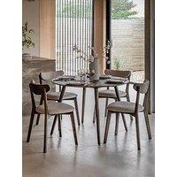 Gallery Direct Hatfield Round Dining Table Smoked