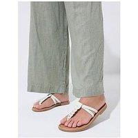 Yours Wide Fit Plaited Toe Sandal