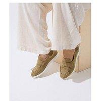 Yours Extra Wide Fit Flexi Loafers - Cream