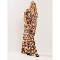 Long Tall Sally Tall Floral Shirred Maxi Dress