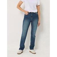 Long Tall Sally Straight Leg Jeans 36" - Blue