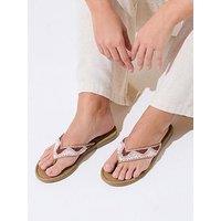 Yours Extra Wide Fit Beaded Toe Sandal