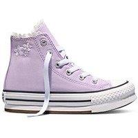 Converse Kids Chuck Taylor All Star Eva Lift High Top - Purple