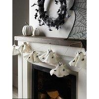 The Very Collection White Felt Ghost Garland Halloween Decoration