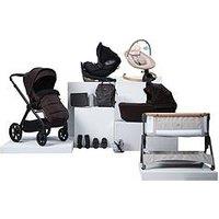 Bababing! 16 Piece Raffi Mkii Travel & Home Bundle With Spin Car Seat & Isofix Base - Coffee