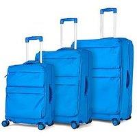 Rock Luggage Juniper Blue 3Pc Suitcase Set