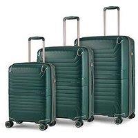 Rock Luggage Astrid Green 3Pc Suitcase Set