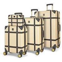Rock Luggage Vintage Gold 4Pc Suitcase Set