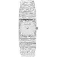 Calvin Klein Women'S Ck Sophisticated Square Stainless Steel Mesh Bracelet
