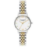 Olivia Burton 30Mm White & Two Tone Bracelet Watch