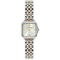 Olivia Burton 20Mm Mini Grosvenor Stainless & Gold Ip Watch